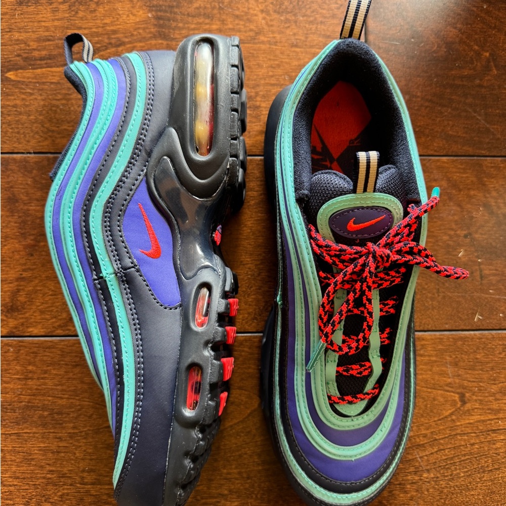 Nike Air Max 97 - Navy, Teal, Red